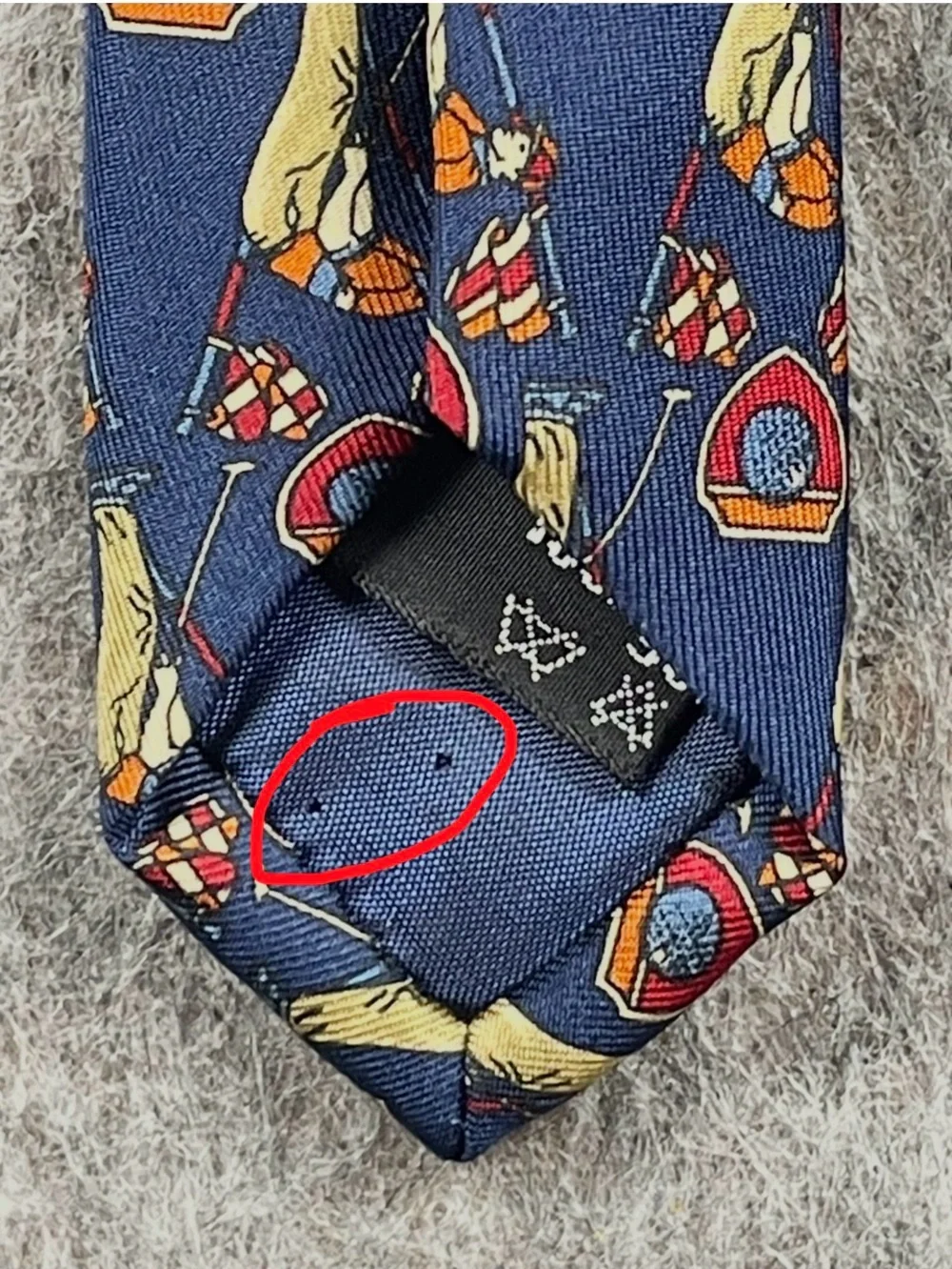 Salvatore Ferragamo Golfer Putting Classic Old Money Luxury 100% Silk Tie